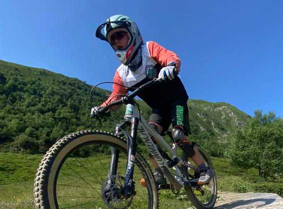 Downhill cycling in the Pyrenees